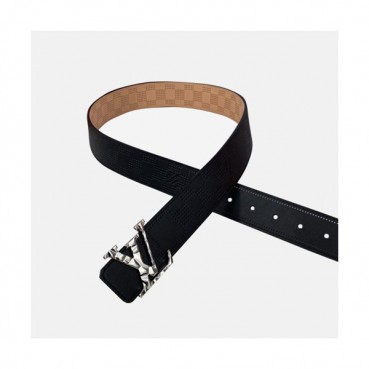 Louis Vuitton 2020 Men's Leather Belt - 루이비통 2020 남성용 레더 벨트,Size(4cm),LOUBT0153,블랙