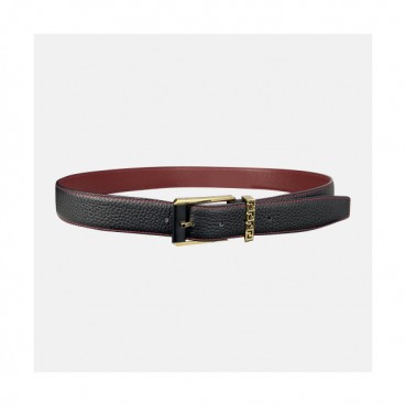 Versace 2020 Men's Leather Belt - 베르사체 2020 남성용 레더 벨트,Size(3.5cm),VERBT0074,블랙