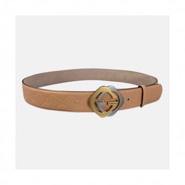 Gucci 2020 Men's Leather Belt - 구찌 2020 남성용 레더 벨트,Size(4cm),GUBT0144,베이지