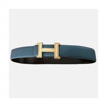 Hermas 2020 Men's Leather Belt - 에르메스 2020 남성용 레더 벨트,Size(3.5cm),HERBT0088,블루