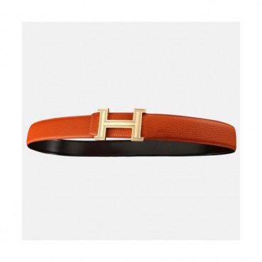 Hermas 2020 Men's Leather Belt - 에르메스 2020 남성용 레더 벨트,Size(3.5cm),HERBT0087,오렌지