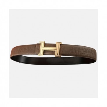Hermas 2020 Men's Leather Belt - 에르메스 2020 남성용 레더 벨트,Size(3.5cm),HERBT0086,카키