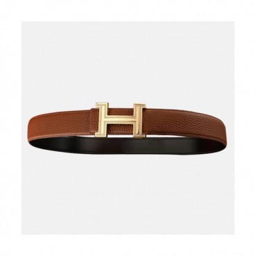 Hermas 2020 Men's Leather Belt - 에르메스 2020 남성용 레더 벨트,Size(3.5cm),HERBT0085,브라운