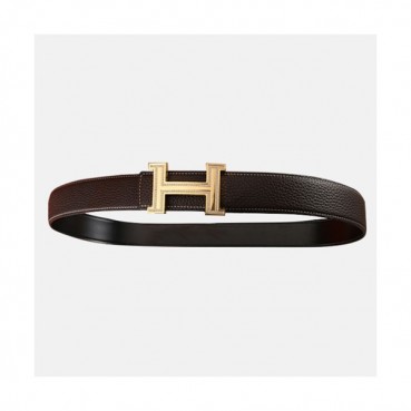 Hermas 2020 Men's Leather Belt - 에르메스 2020 남성용 레더 벨트,Size(3.5cm),HERBT0083,브라운