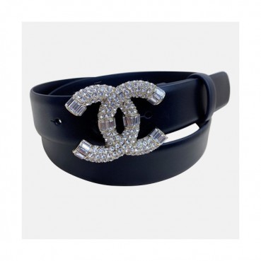 Chanel 2020 Women's Leather Belt - 샤넬 2020 여성용 레더 벨트,3cm,블랙