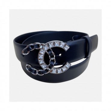 Chanel 2020 Women's Leather Belt - 샤넬 2020 여성용 레더 벨트,3cm,블랙