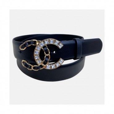 Chanel 2020 Women's Leather Belt - 샤넬 2020 여성용 레더 벨트,3cm,블랙