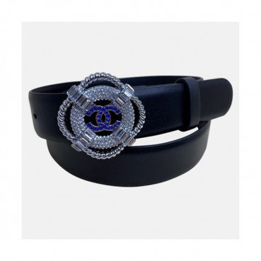 Chanel 2020 Women's Leather Belt - 샤넬 2020 여성용 레더 벨트,3cm,블랙