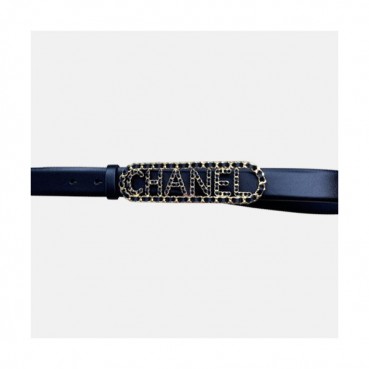 Chanel 2020 Women's Leather Belt - 샤넬 2020 여성용 레더 벨트,3cm,블랙
