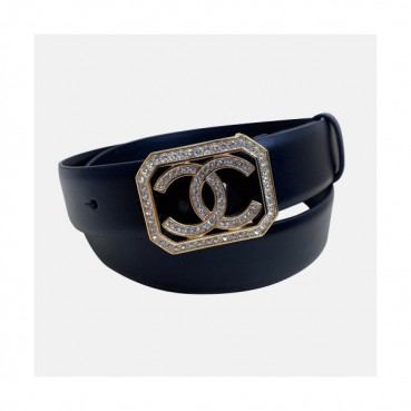 Chanel 2020 Women's Leather Belt - 샤넬 2020 여성용 레더 벨트,3cm,블랙