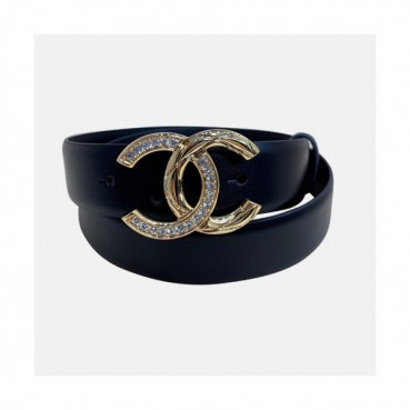 Chanel 2020 Women's Leather Belt - 샤넬 2020 여성용 레더 벨트,3cm,블랙
