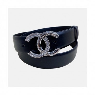 Chanel 2020 Women's Leather Belt - 샤넬 2020 여성용 레더 벨트,3cm,블랙