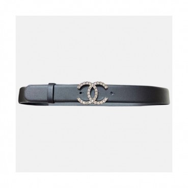 Chanel 2020 Women's Leather Belt - 샤넬 2020 여성용 레더 벨트,3cm,블랙