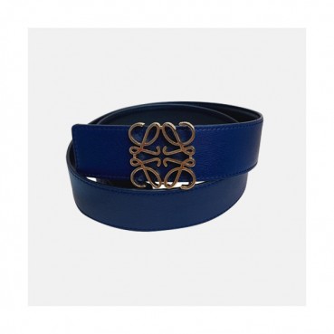 Loevve 2020 Women's Leather Belt - 로에베 2020 여성용 레더 벨트,LOEBT0052.Size(3.2cm).네이비