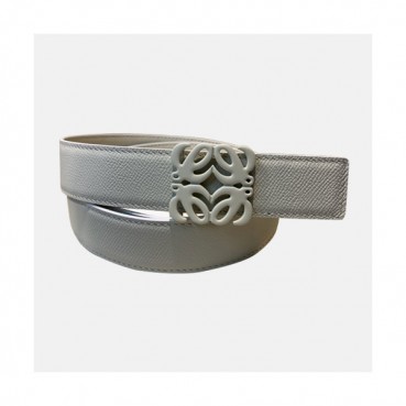Loevve 2020 Women's Leather Belt - 로에베 2020 여성용 레더 벨트,LOEBT0050.Size(3.2cm).화이트