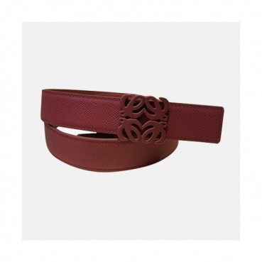 Loevve 2020 Women's Leather Belt - 로에베 2020 여성용 레더 벨트,LOEBT0049.Size(3.2cm).핑크