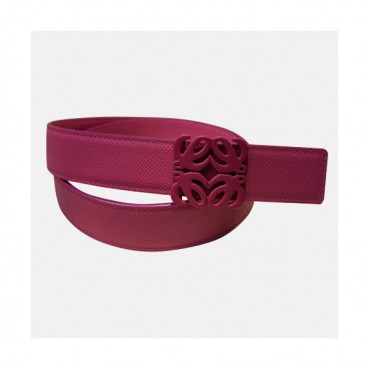 Loevve 2020 Women's Leather Belt - 로에베 2020 여성용 레더 벨트,LOEBT0048.Size(3.2cm).핑크