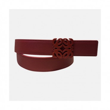 Loevve 2020 Women's Leather Belt - 로에베 2020 여성용 레더 벨트,LOEBT0046.Size(3.2cm).레드