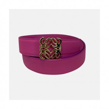 Loevve 2020 Women's Leather Belt - 로에베 2020 여성용 레더 벨트,LOEBT0045.Size(3.2cm).핑크