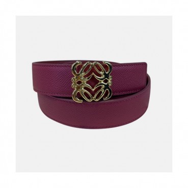 Loevve 2020 Women's Leather Belt - 로에베 2020 여성용 레더 벨트,LOEBT0044.Size(3.2cm).핑크