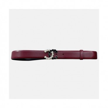 Chanel 2020 Women's Leather Belt - 샤넬 2020 여성용 레더 벨트,3cm,레드