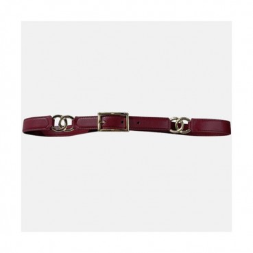 Chanel 2020 Women's Leather Belt - 샤넬 2020 여성용 레더 벨트,2cm,레드