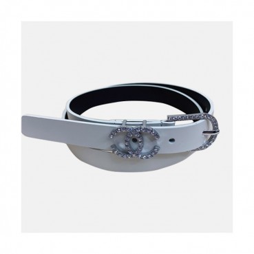 Chanel 2020 Women's Leather Belt - 샤넬 2020 여성용 레더 벨트,2cm,화이트