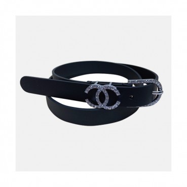 Chanel 2020 Women's Leather Belt - 샤넬 2020 여성용 레더 벨트,2cm,블랙