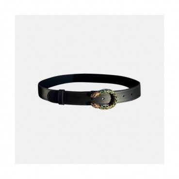 Gucci 2020 Women's Leather Belt - 구찌 2020 여서용 레더 벨트,Size(3cm),GUBT0142,블랙