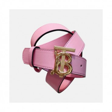 Burberry 2020 Ladies Leather Belt - 버버리 2020 여성용 레더 벨트 BURBT0021.Size(3.0cm).핑크