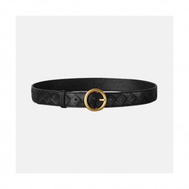 Bottega Veneta 2020 Ladies Leather Belt - 보테가베네타 2020 여성용 레더 벨트 BOTBT0011,블랙