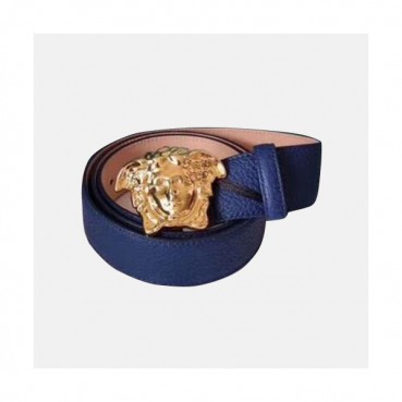 Versace  Mens Leather Belt - 베르사체  남성용 레더 벨트 VERBT0042,블루