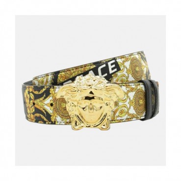 Versace  Mens Leather Belt - 베르사체   남성용 레더 벨트 VERBT0031,블랙