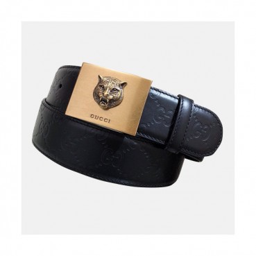 Gucci 2019 Mens Leather Belt - 구찌 2019 남성용 레더 벨트 GUBT0074.Size(4.0cm).블랙