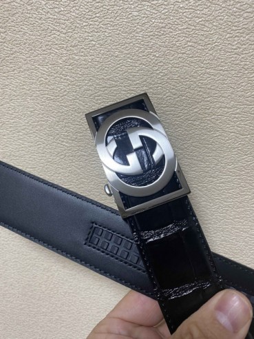 Gucci 2019 Mens Leather Belt - 구찌 2019 남성용 레더 벨트 GUBT0070.Size(3.4cm).블랙