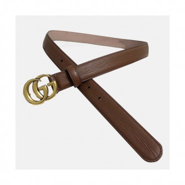 Gucci 2019 Ladies Leather Belt - 구찌 2019 여성용 레더 벨트 GUBT0068.Size(2.5cm).브라운