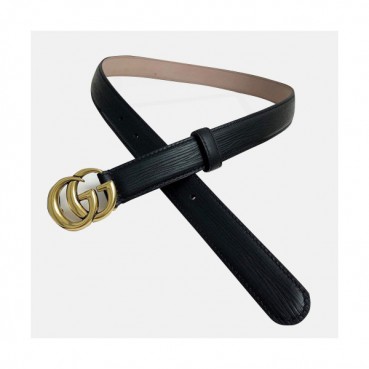 Gucci 2019 Ladies Leather Belt - 구찌 2019 여성용 레더 벨트 GUBT0067.Size(2.5cm).블랙