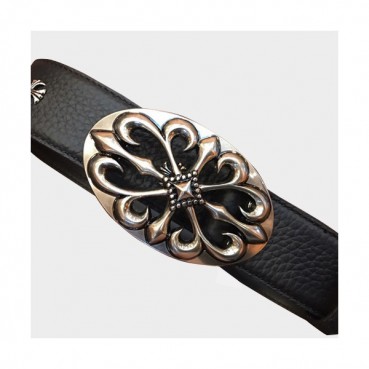 Chrome Hearts 2019 Mens Leather Belt - 크롬하츠 2019 남성용 레더 벨트 CHRBT0011,블랙