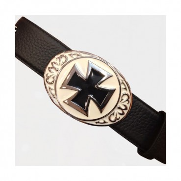 Chrome Hearts 2019 Mens Leather Belt - 크롬하츠 2019 남성용 레더 벨트 CHRBT0009,블랙