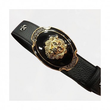 Chrome Hearts 2019 Mens Leather Belt - 크롬하츠 2019 남성용 레더 벨트 CHRBT0007,블랙