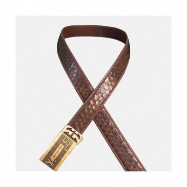 Louis vuitton 2019 Mens Leather Belt - 루이비통 2019 남성용 레더 벨트 LOUBT0080,Size(3.5cm),브라운
