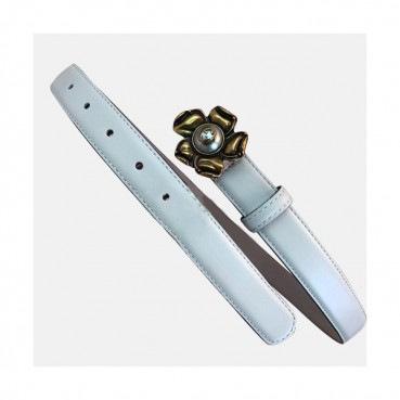 Gucci 2019 Ladies Leather Belt - 구찌 2019 여성용 레더 벨트 GUBT0066.Size(2.5cm).화이트