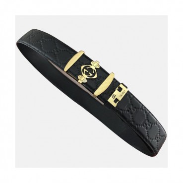 Gucci 2019 Mens Leather Belt - 구찌 2019 남성용 레더 벨트 GUBT0063.Size(3.8cm).블랙