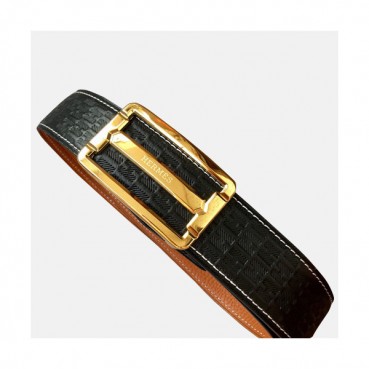 Hermes 2019 Mens Leather Belt - 에르메스 2019 남성용 레더 벨트 HERBT0063.Size(3.8cm),블랙