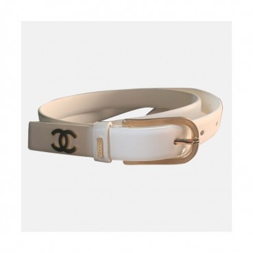 Chanel 2019 Ladies Leather Belt - 샤넬 2019 여성용 레더 벨트 CHABT0024.Size(2.0cm).화이트