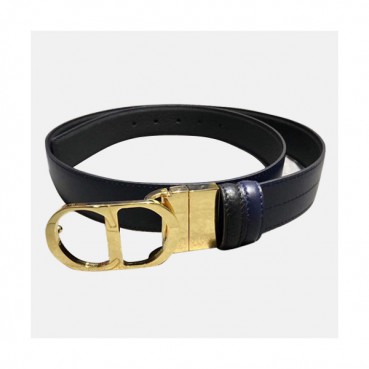 Christian Dior 2019 Mens CD Buckle Leather Belt - 크리스챤 디올 2019 남성용 CD 버클 레더 벨트 DIOBT0025,Size(3.5CM).블랙