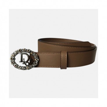 Christian Dior 2019 Ladies Leather Belt - 크리스챤 디올 2019 여성용 레더 벨트 DIOBT0022,Size(3.0CM).브라운핑크
