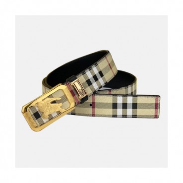 Burberry 2019 Mm/Wm Leather Belt - 버버리 2019 남여공용 레더 벨트 BURBT0017.Size(3.5cm).체크베이지