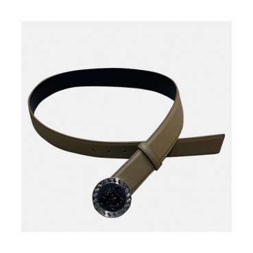 Versace 2019 Mens Leather Belt - 베르사체 2019  남성용 레더 벨트 VERBT0020,Size(4.0cm),카키