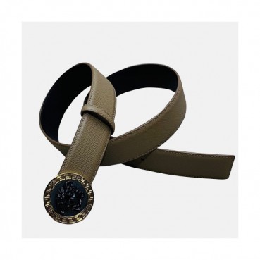 Versace 2019 Mens Leather Belt - 베르사체 2019  남성용 레더 벨트 VERBT0019,Size(4.0cm),카키